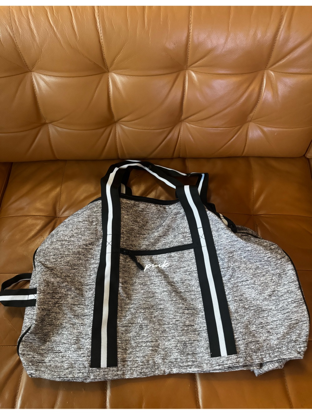 Victoria's Secret PINK Heather Gray Duffel Bag